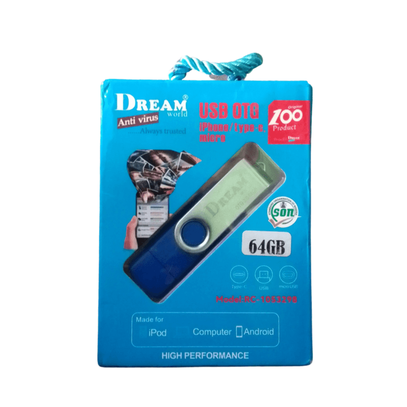 DREAMWORLD COLOURED PLASTIC FLASH DRIVE - 64GB - Image 2