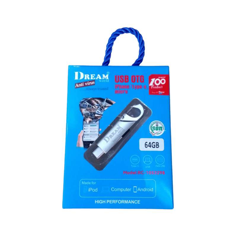 DREAMWORLD METALIC IRON FLASH DRIVE - 64GB - Image 2