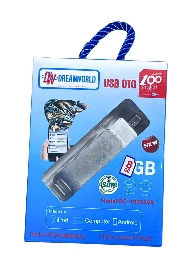 DreamWorld Metallic/Iron Flash Drive (V8) - 8GB - Image 2