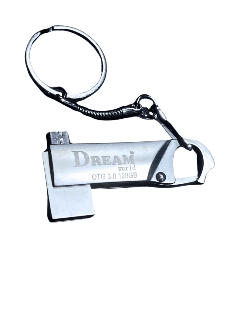 DreamWorld Metallic/Iron Flash Drive (V8)- 128GB