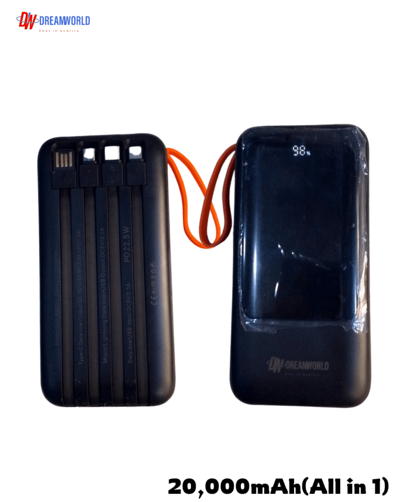 DREAMWORLD POWER BANK 20,000MAH(ALL IN 1)